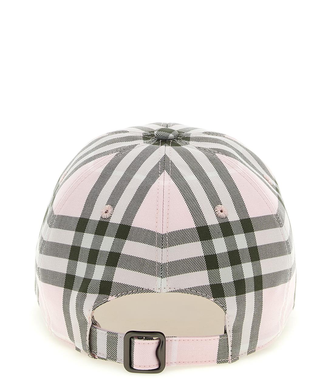 BURBERRY Розовая хлопковая кепка, фото 3