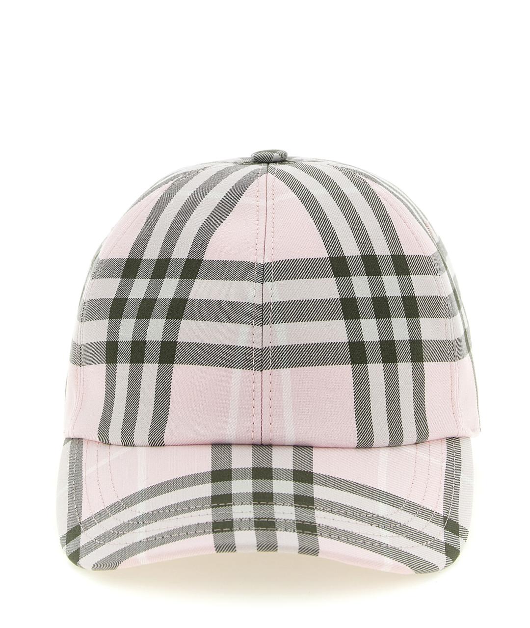 BURBERRY Розовая хлопковая кепка, фото 1