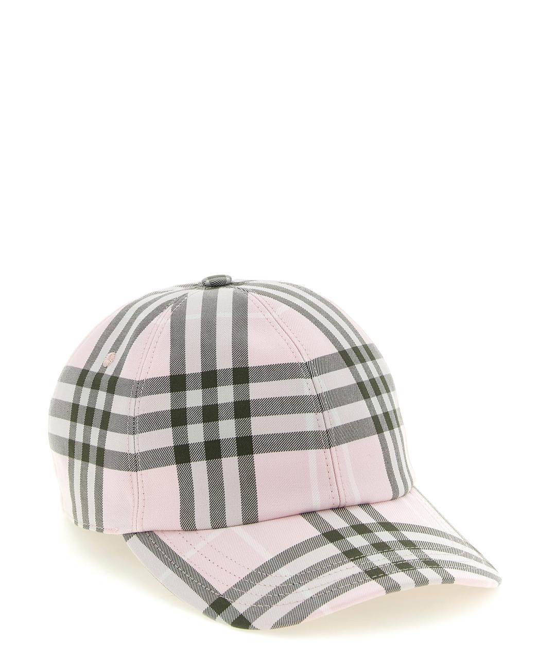 BURBERRY Розовая хлопковая кепка, фото 2