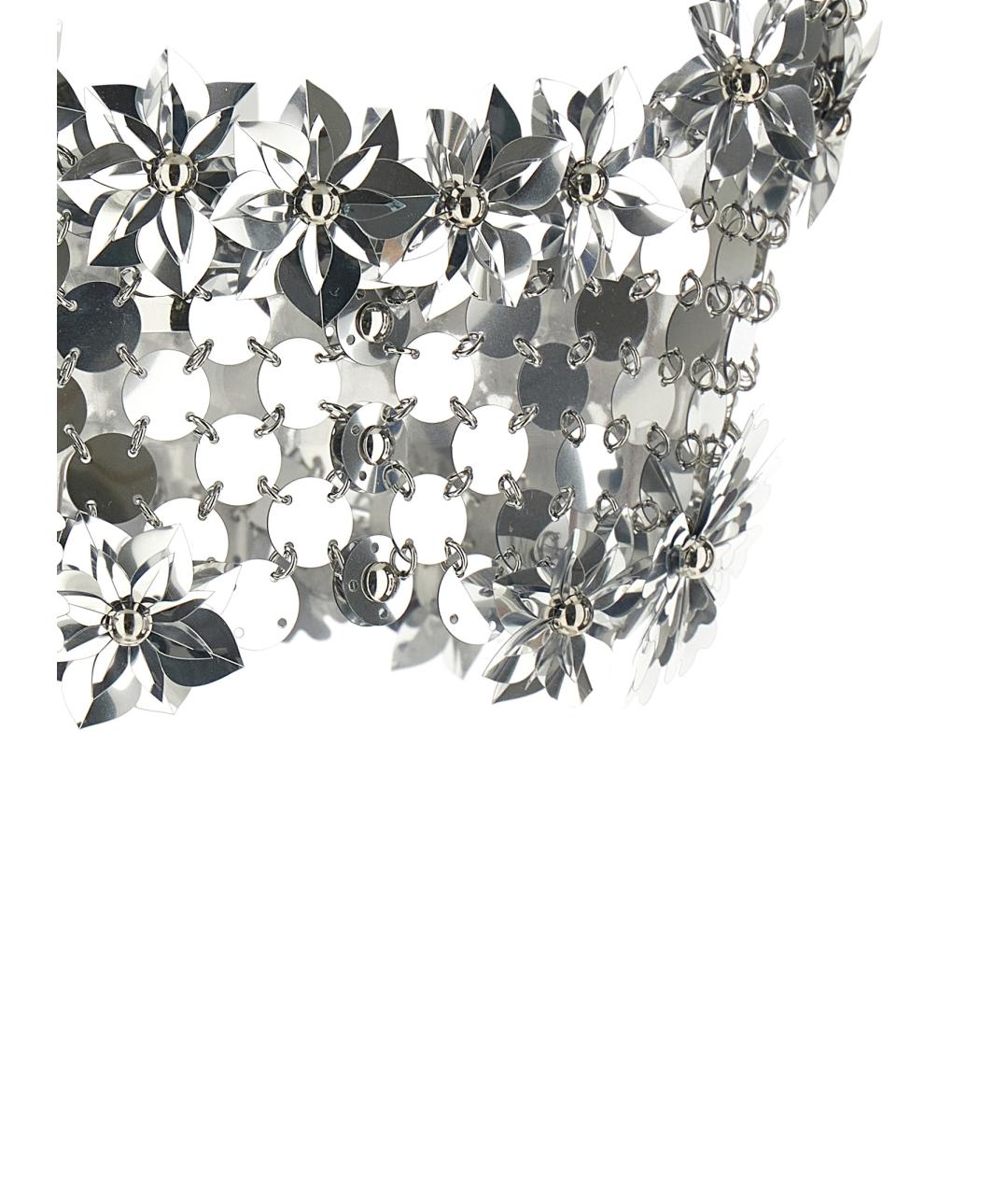 PACO RABANNE Серебряная полиэстеровая блузы, фото 4