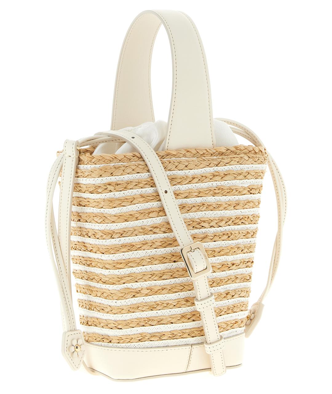 ROGER VIVIER Бежевая пелетеная сумка тоут, фото 2