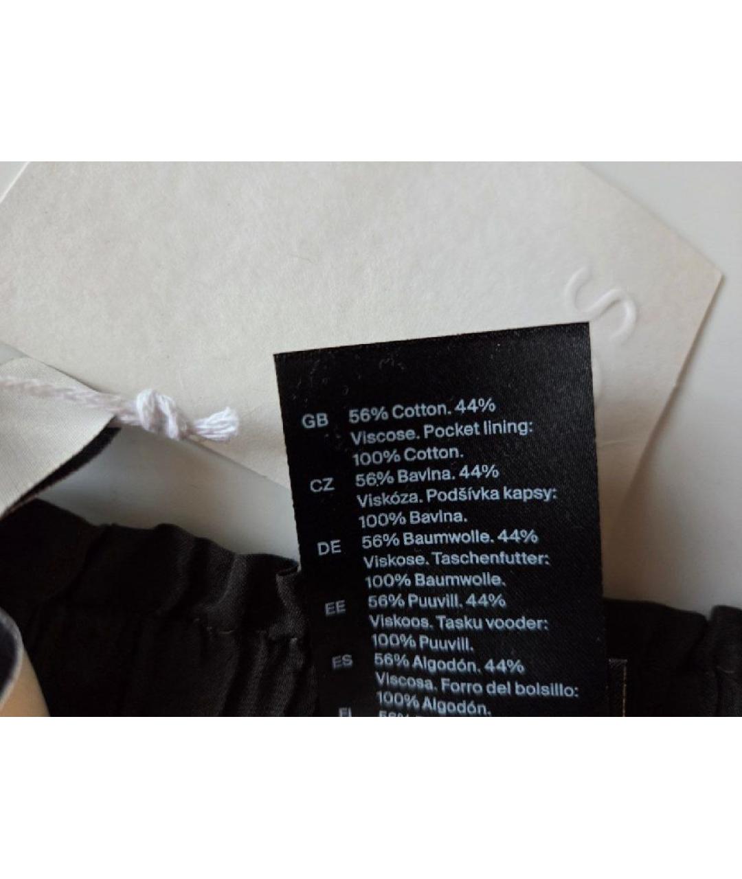 COS Антрацитовые хлопковые шорты, фото 7