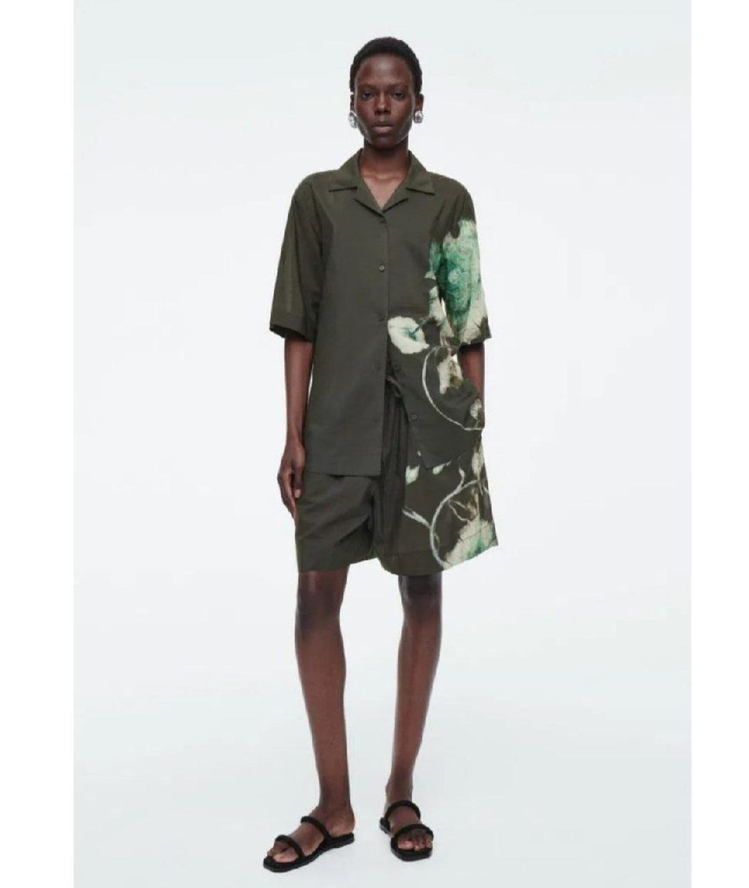 COS Антрацитовые хлопковые шорты, фото 8