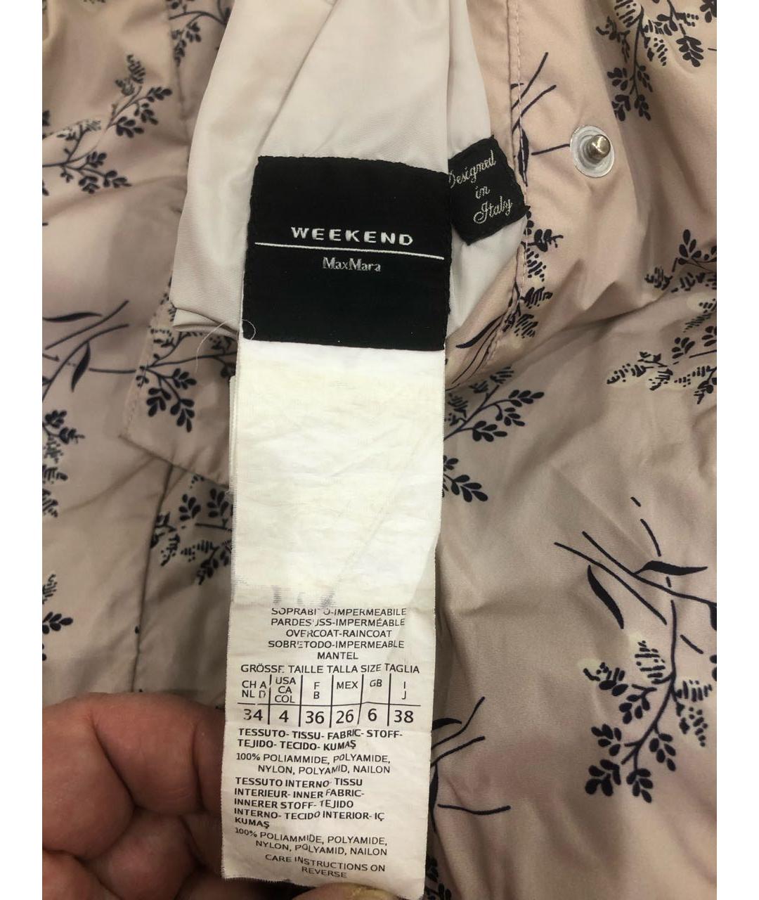 WEEKEND MAX MARA Черный полиамидовый тренч/плащ, фото 3