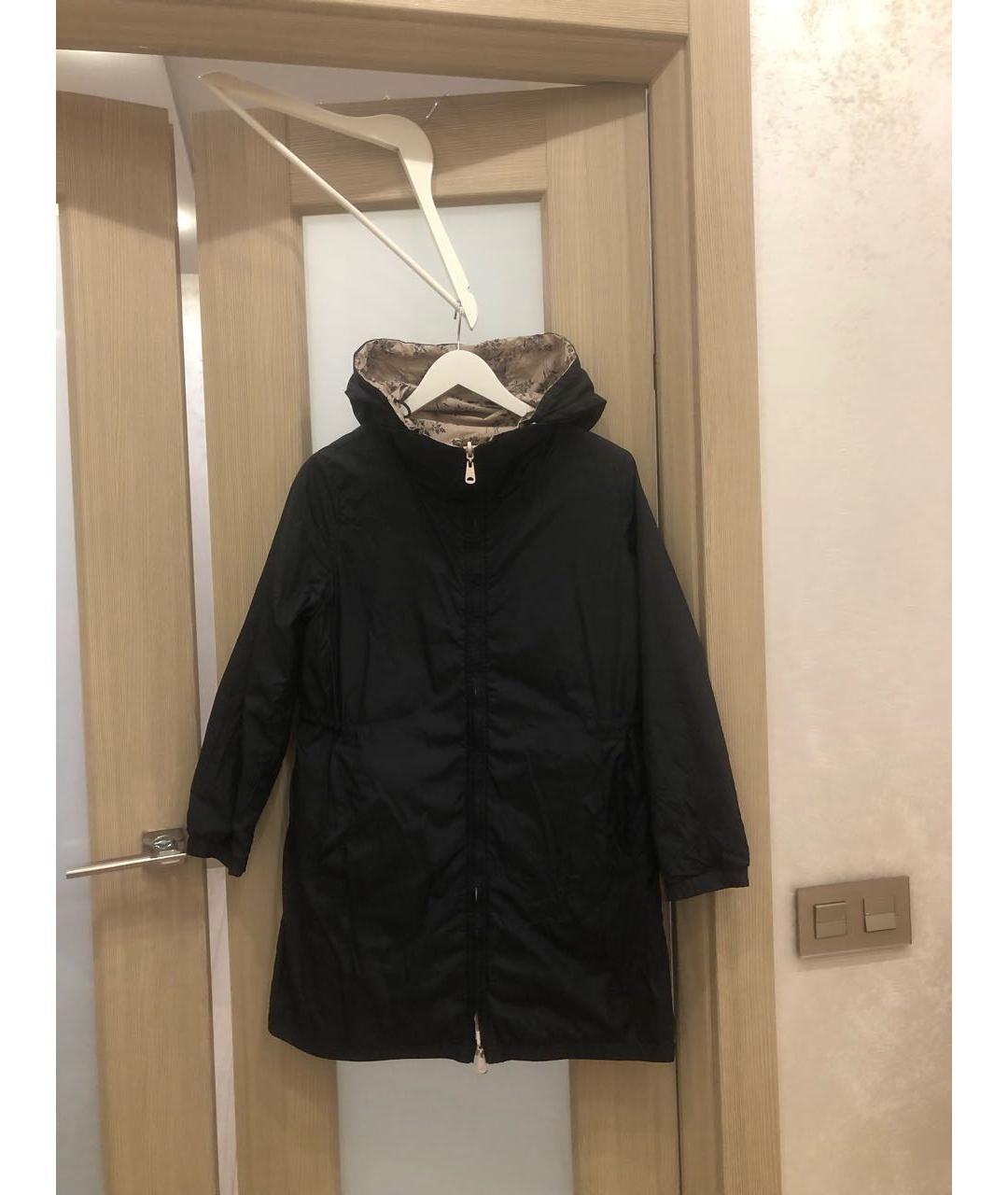 WEEKEND MAX MARA Черный полиамидовый тренч/плащ, фото 9