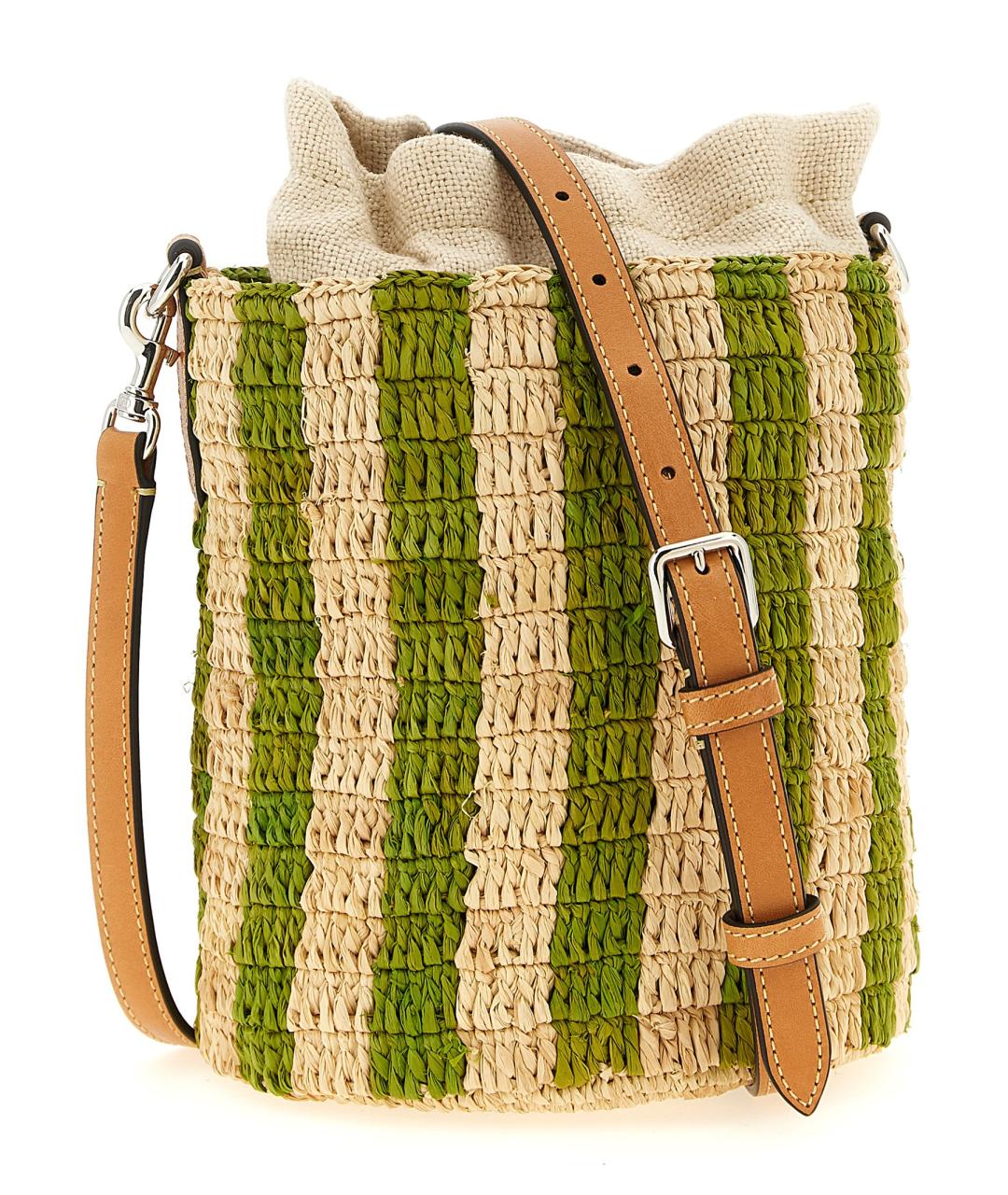 VALENTINO Зеленая пелетеная сумка через плечо, фото 2