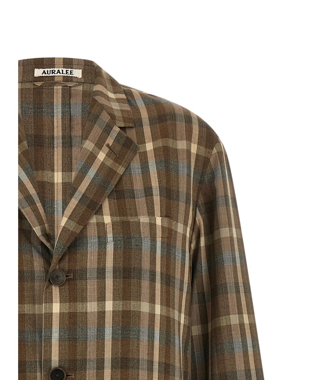 AURALEE Коричневый шерстяной жакет/пиджак, фото 3