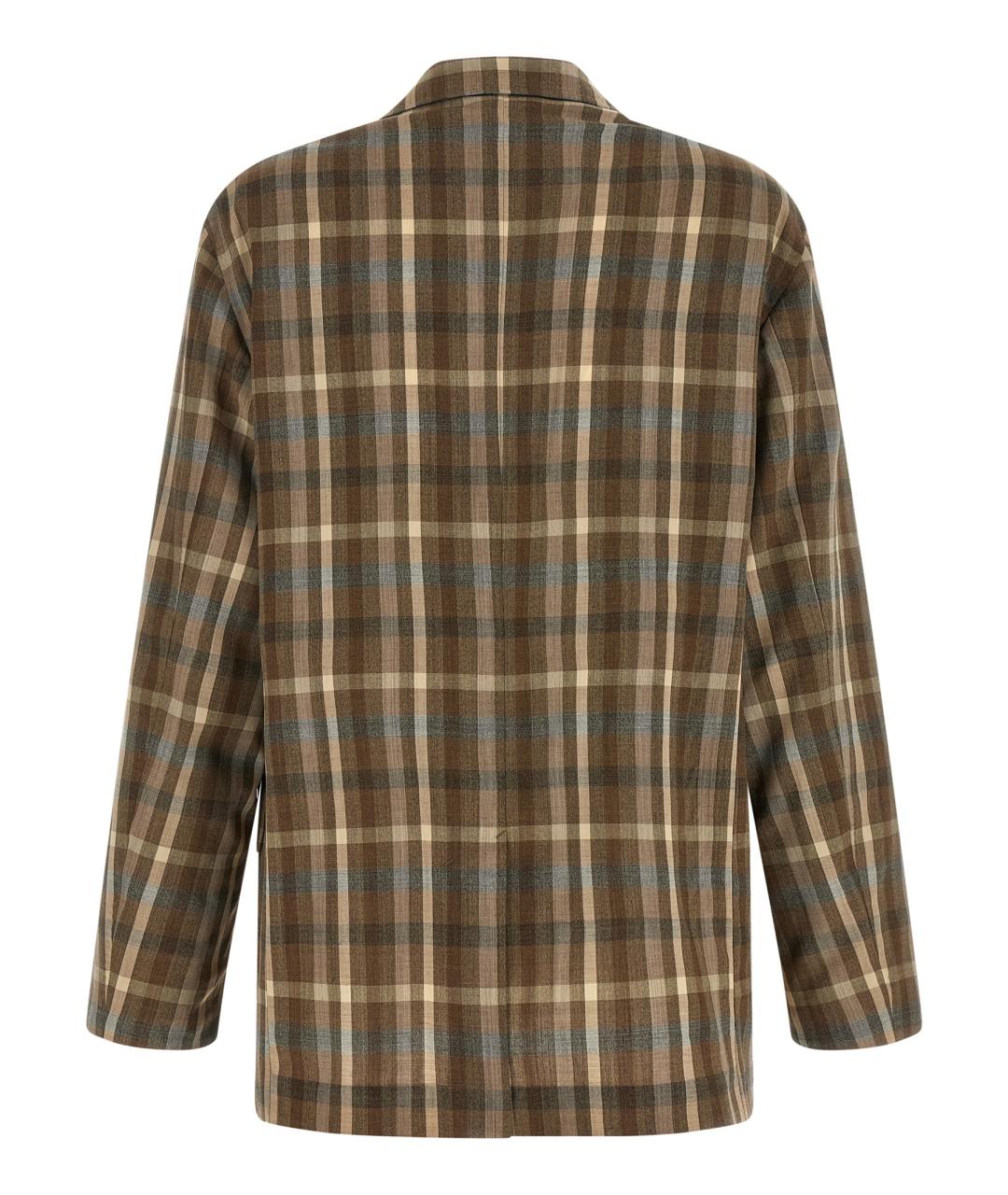 AURALEE Коричневый шерстяной жакет/пиджак, фото 2