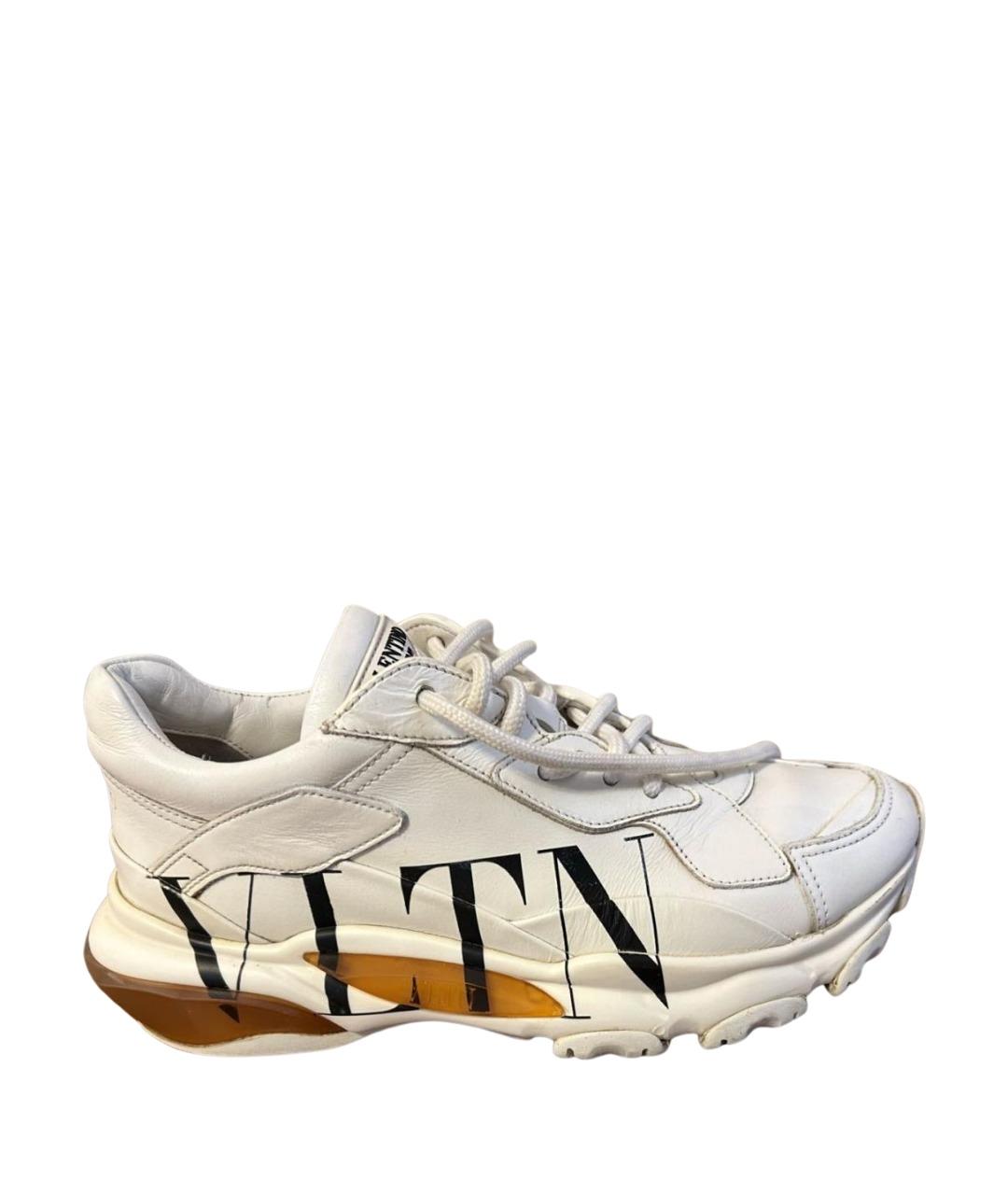 VALENTINO Белые кожаные кроссовки, фото 1