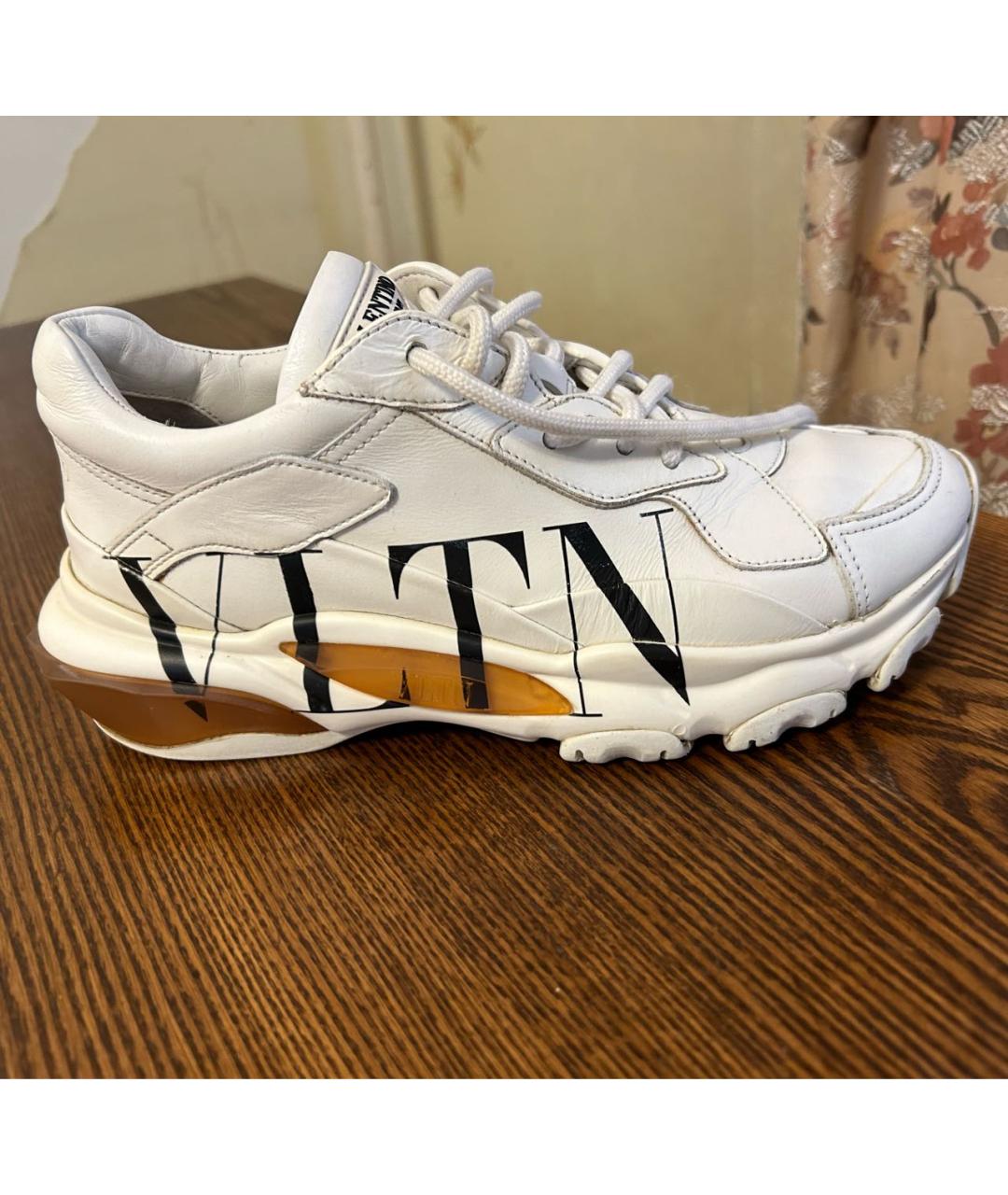 VALENTINO Белые кожаные кроссовки, фото 9