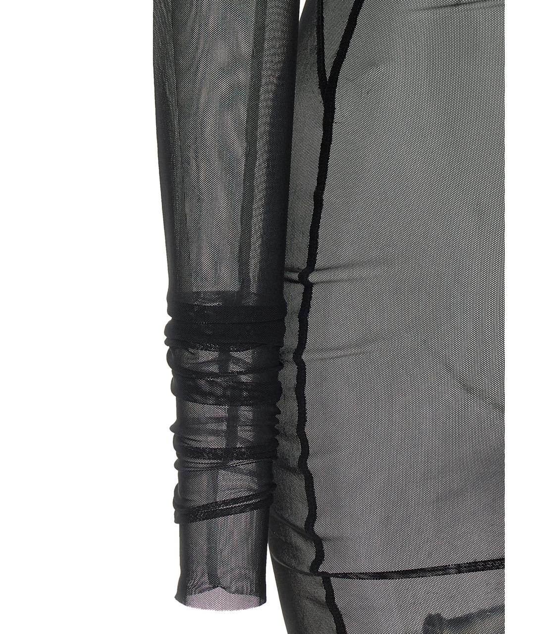 RICK OWENS Черное полиамидовое вечернее платье, фото 4