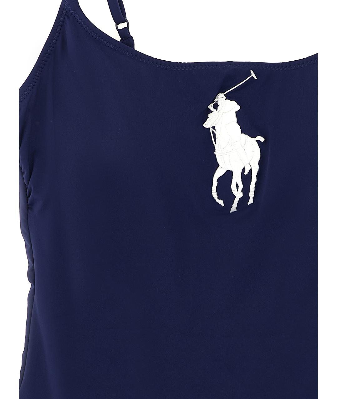 POLO RALPH LAUREN Синий полиамидовый купальник, фото 3