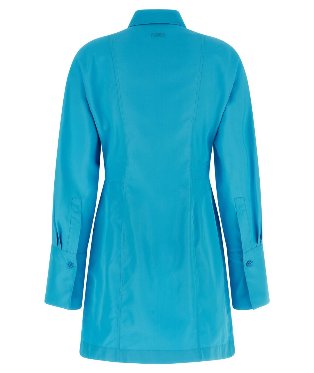 FENDI Бирюзовое повседневное платье, фото 2