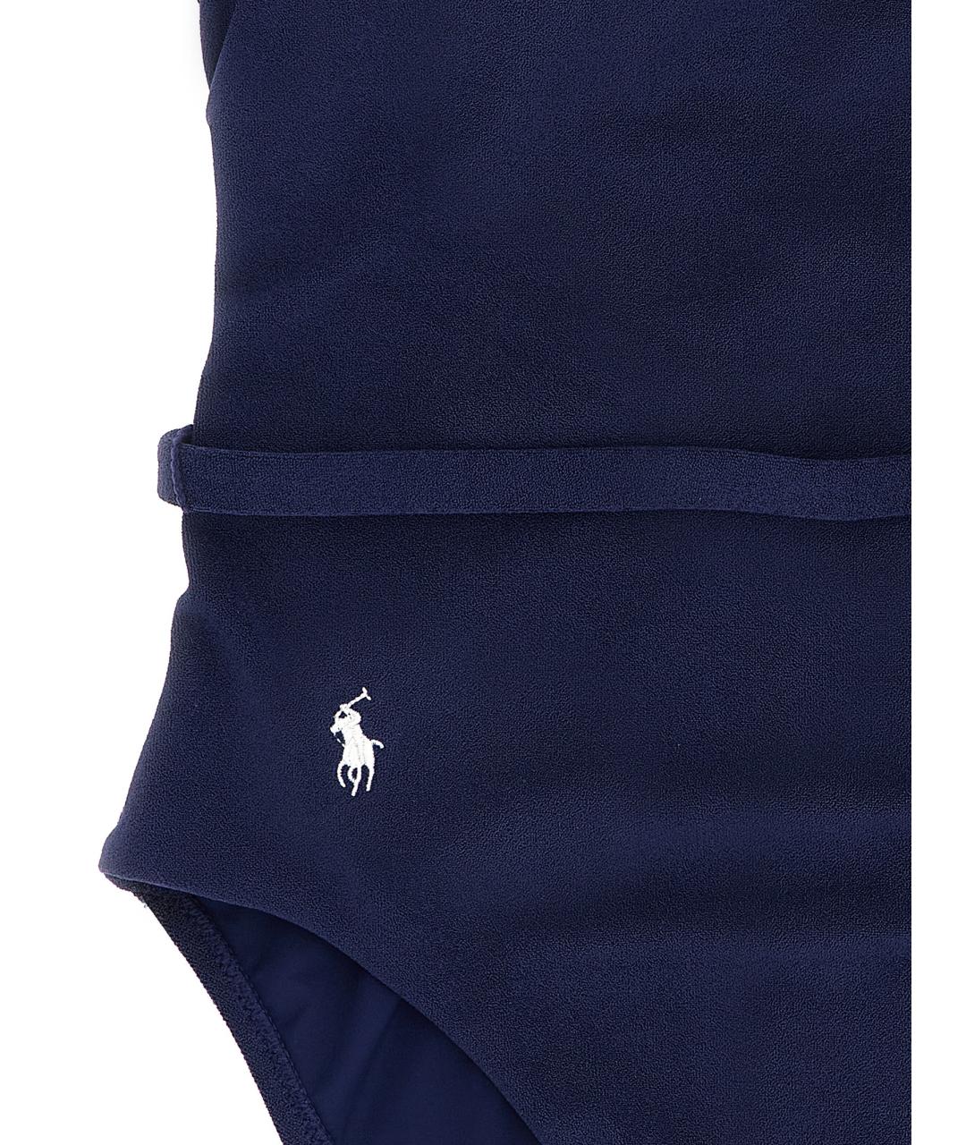 POLO RALPH LAUREN Синий полиэстеровый купальник, фото 3