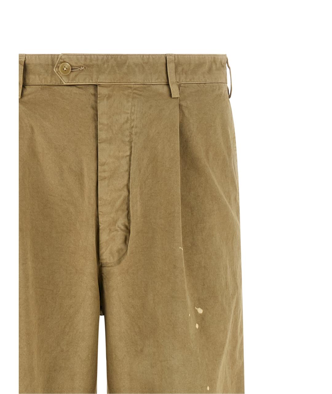 AURALEE Бежевые хлопковые повседневные брюки, фото 3