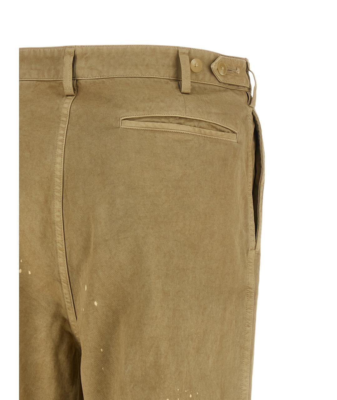 AURALEE Бежевые хлопковые повседневные брюки, фото 4