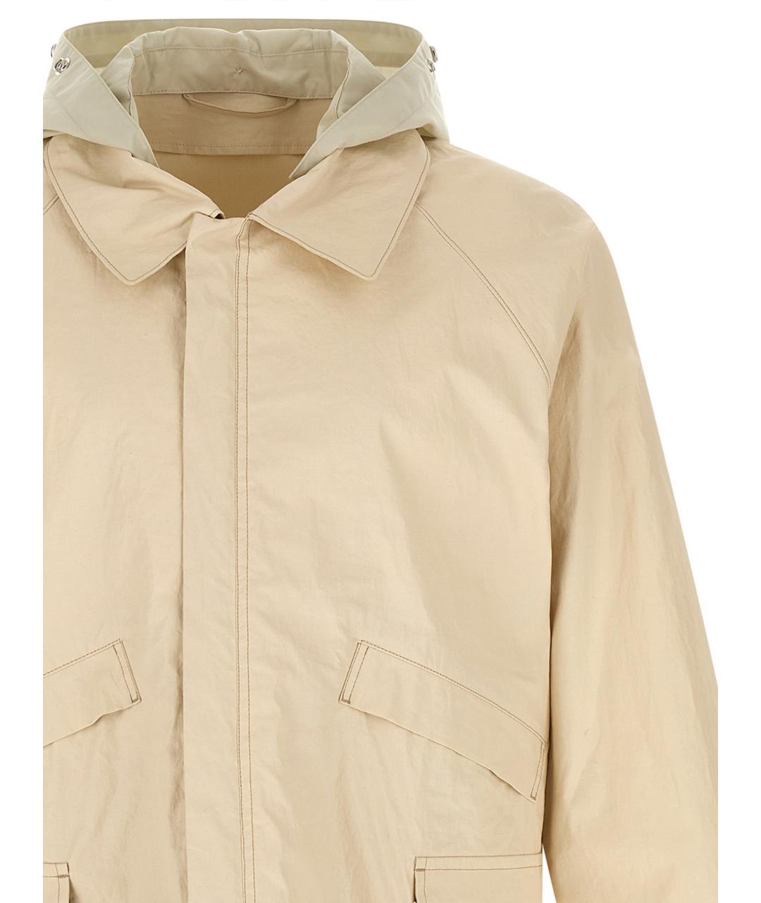 LEMAIRE Бежевая льняная куртка, фото 3