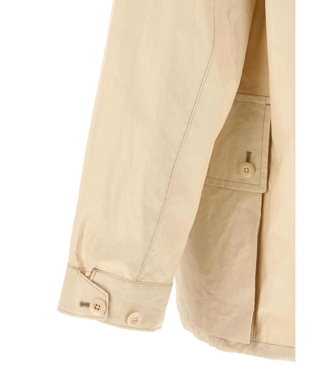 LEMAIRE Бежевая льняная куртка, фото 4