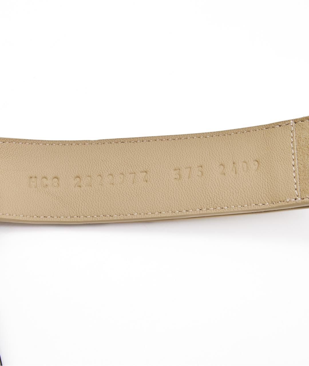 HERMES Бежевые замшевые сандалии, фото 5