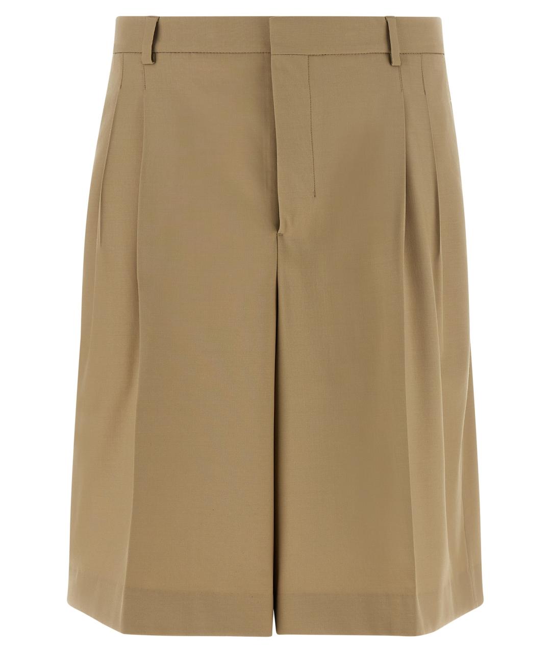 Ami Paris Бежевые шерстяные шорты, фото 1