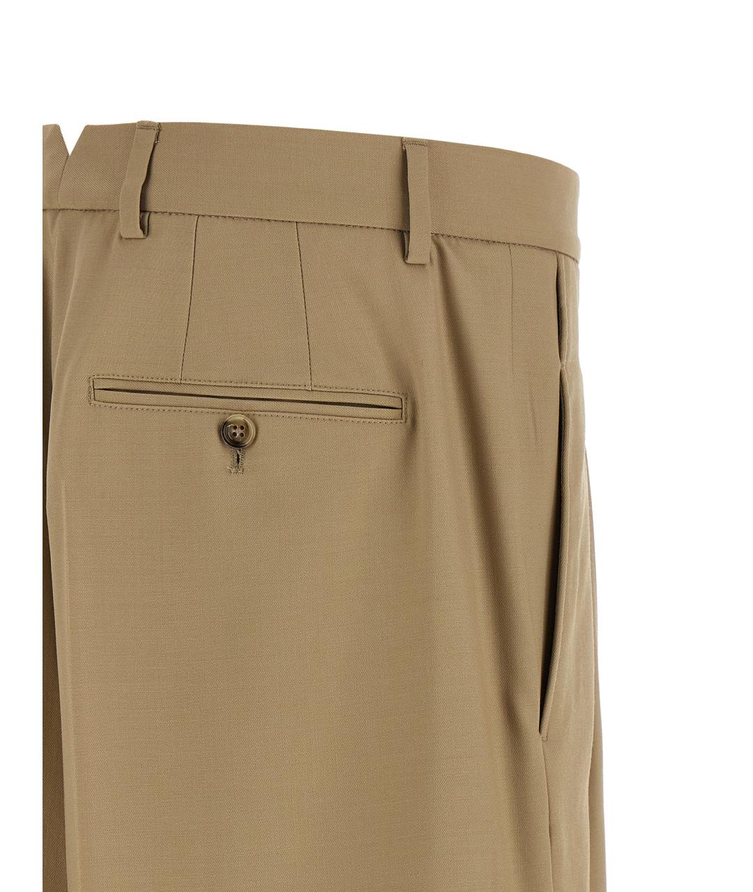 Ami Paris Бежевые шерстяные шорты, фото 4