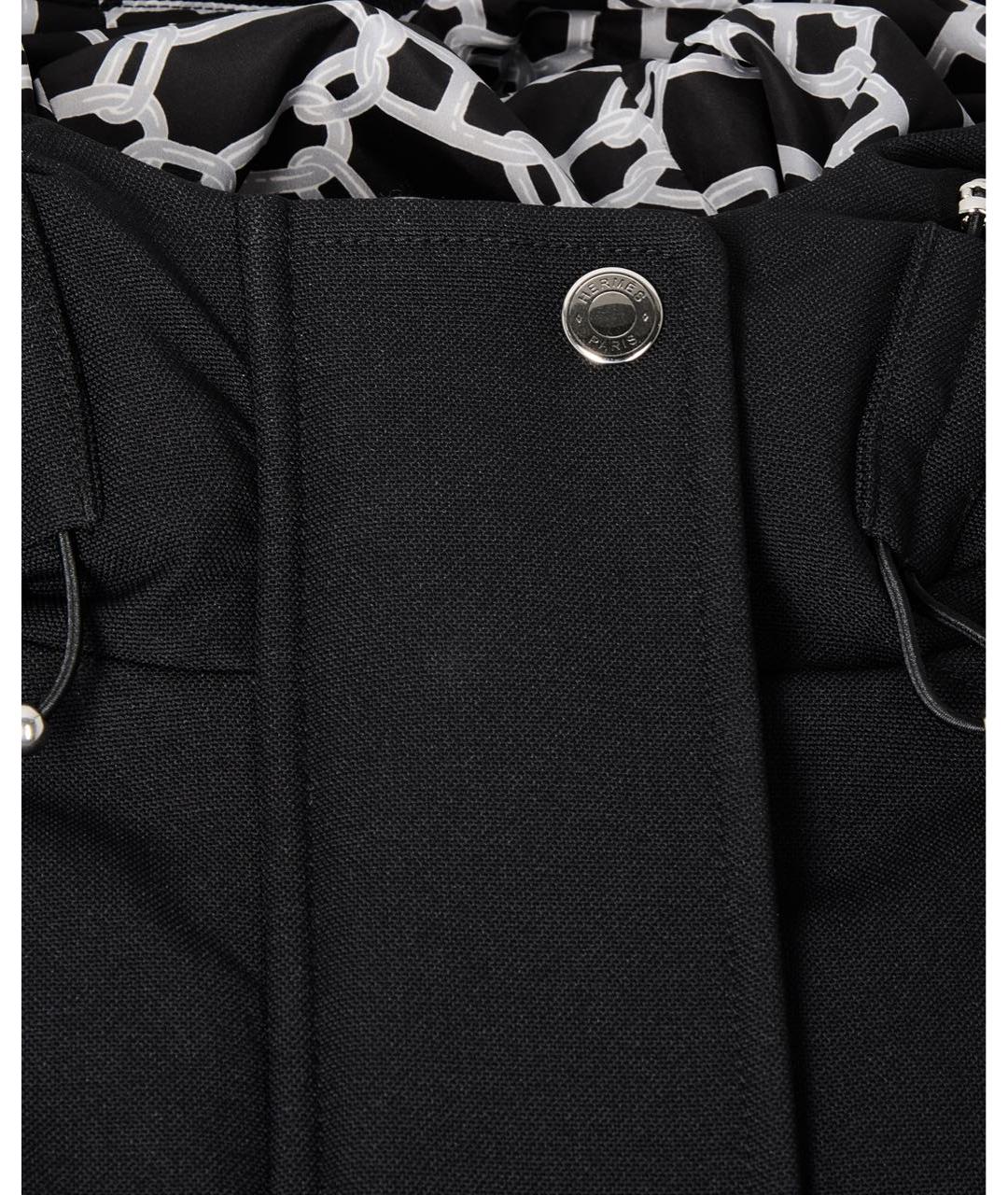 HERMES Черный полиамидовый пуховик, фото 3