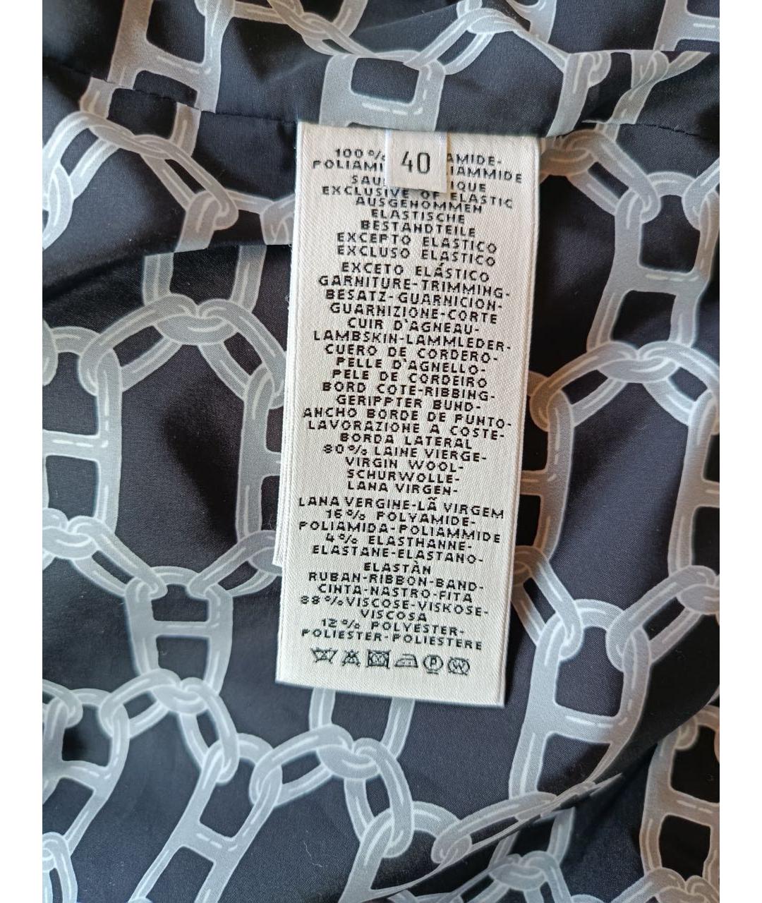 HERMES Черный полиамидовый пуховик, фото 8