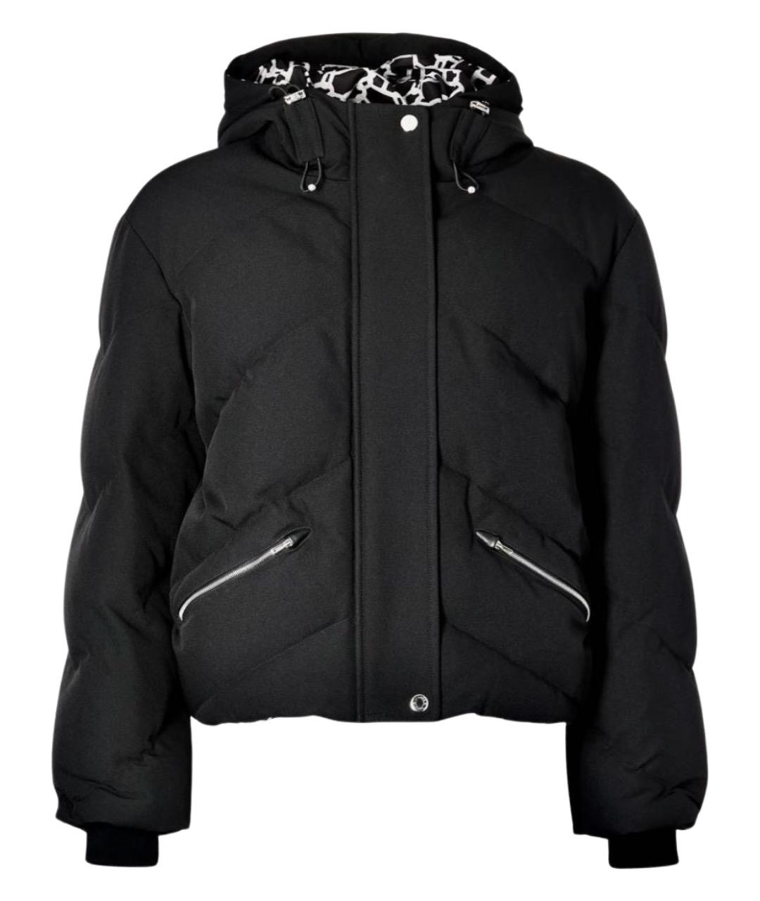 HERMES Черный полиамидовый пуховик, фото 1