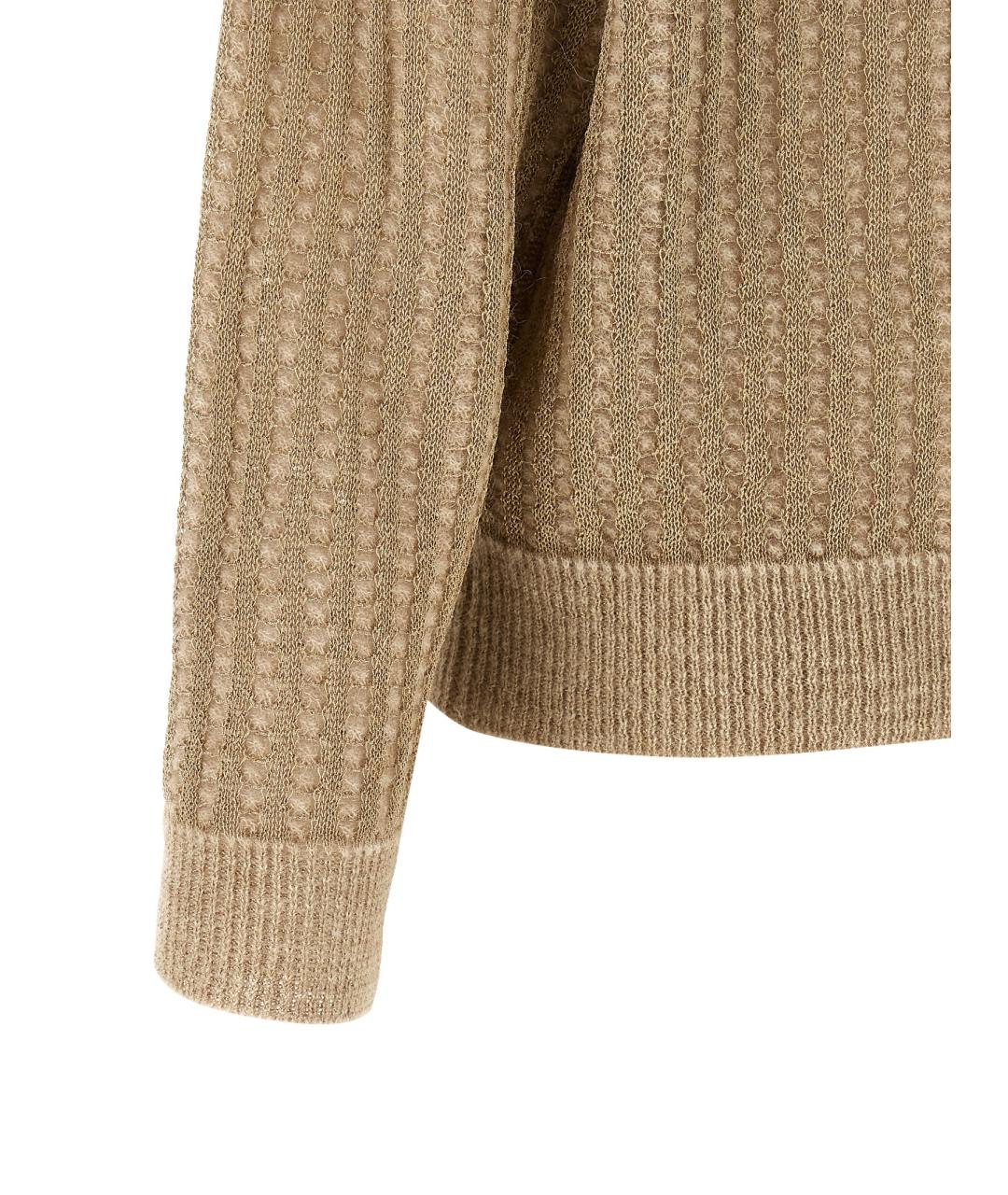 PESERICO Бежевый вискозный кардиган, фото 4