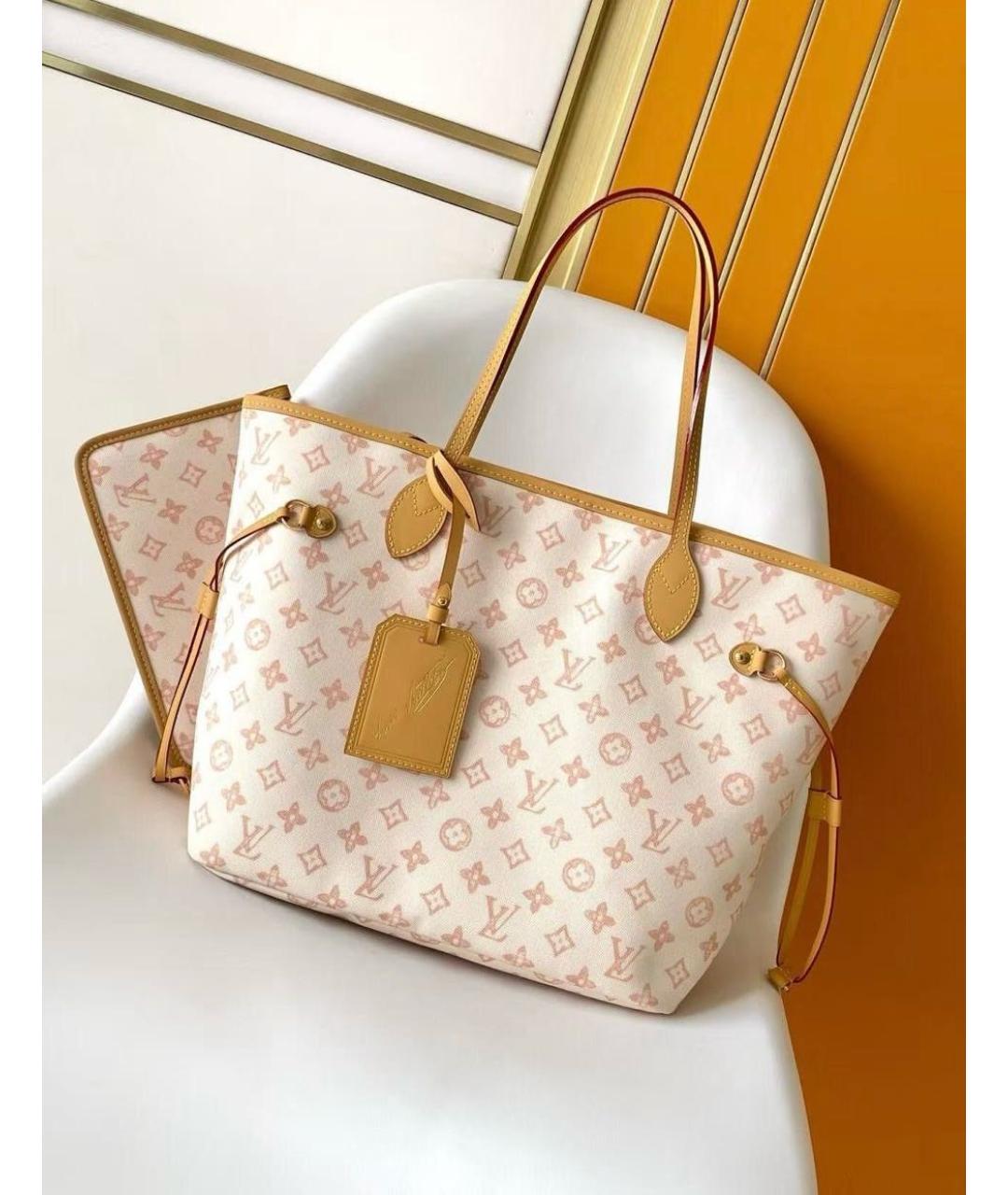 LOUIS VUITTON Бежевая сумка тоут, фото 8