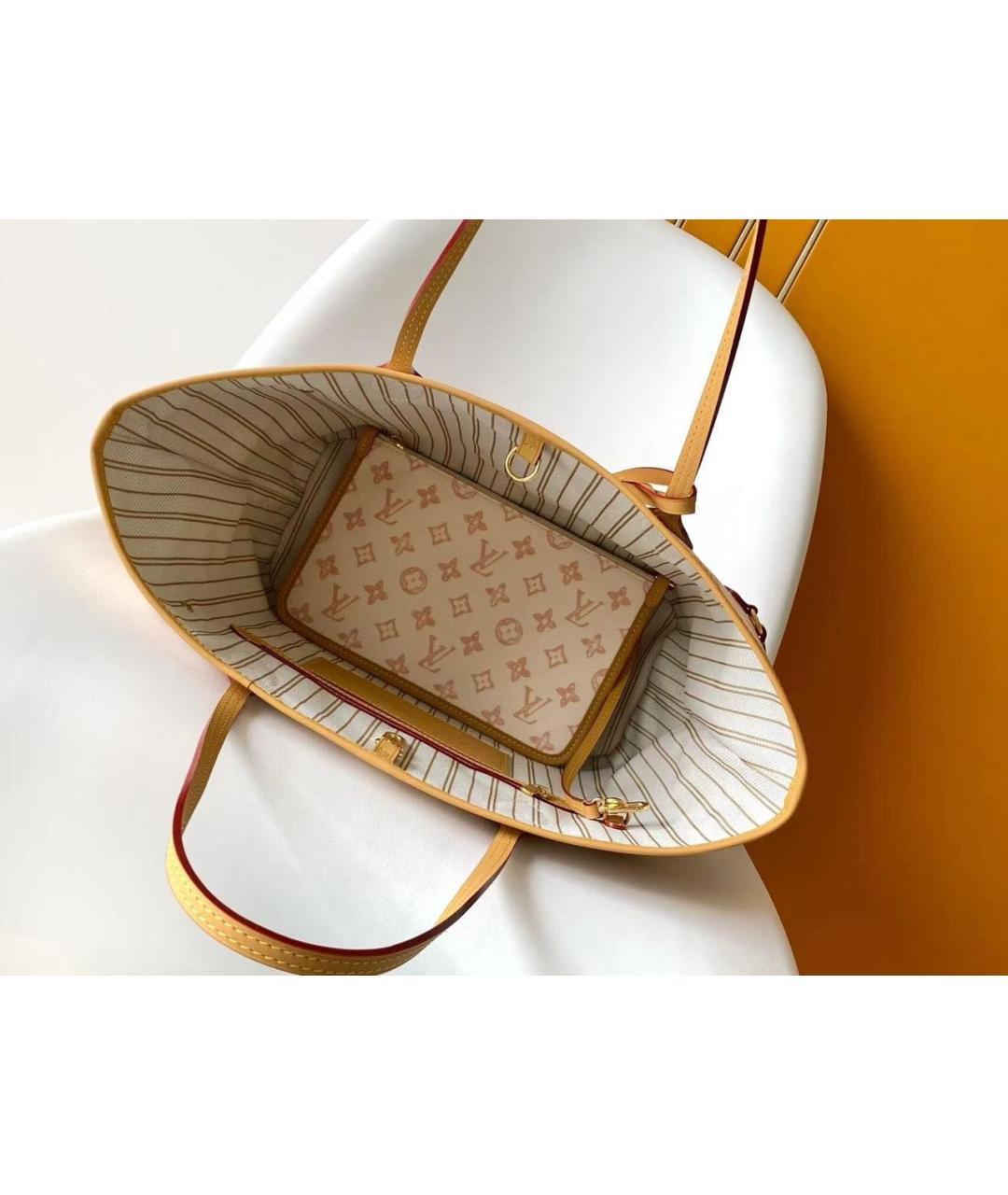 LOUIS VUITTON Бежевая сумка тоут, фото 4