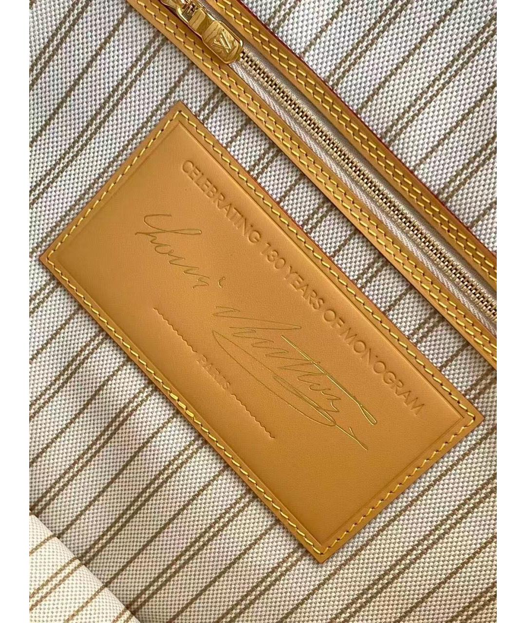 LOUIS VUITTON Бежевая сумка тоут, фото 6