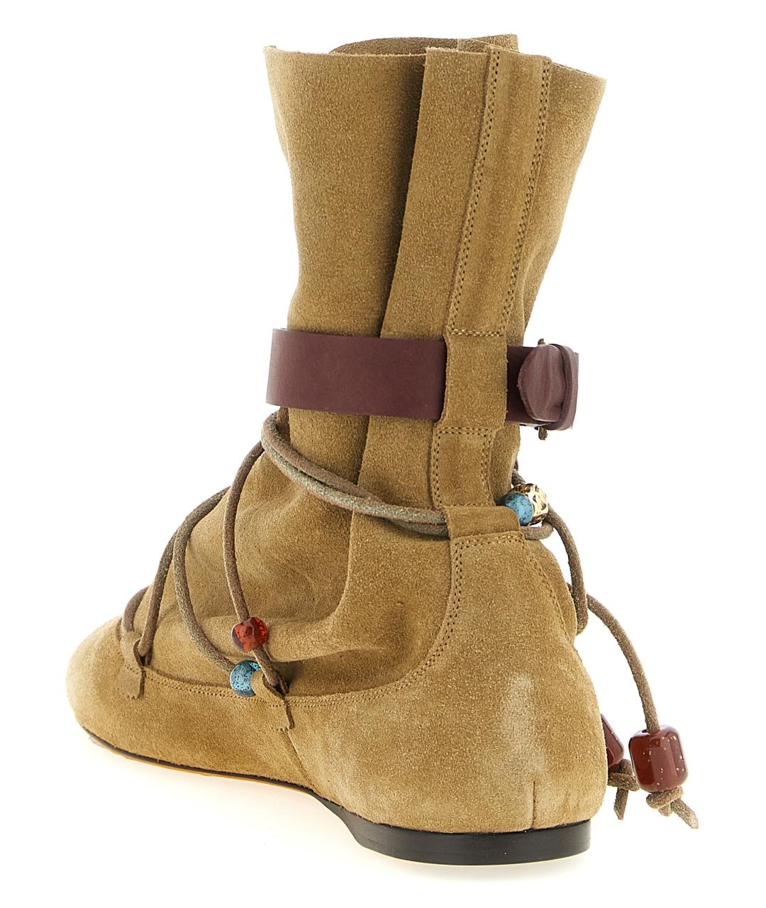 ISABEL MARANT Бежевые замшевые ботинки, фото 3