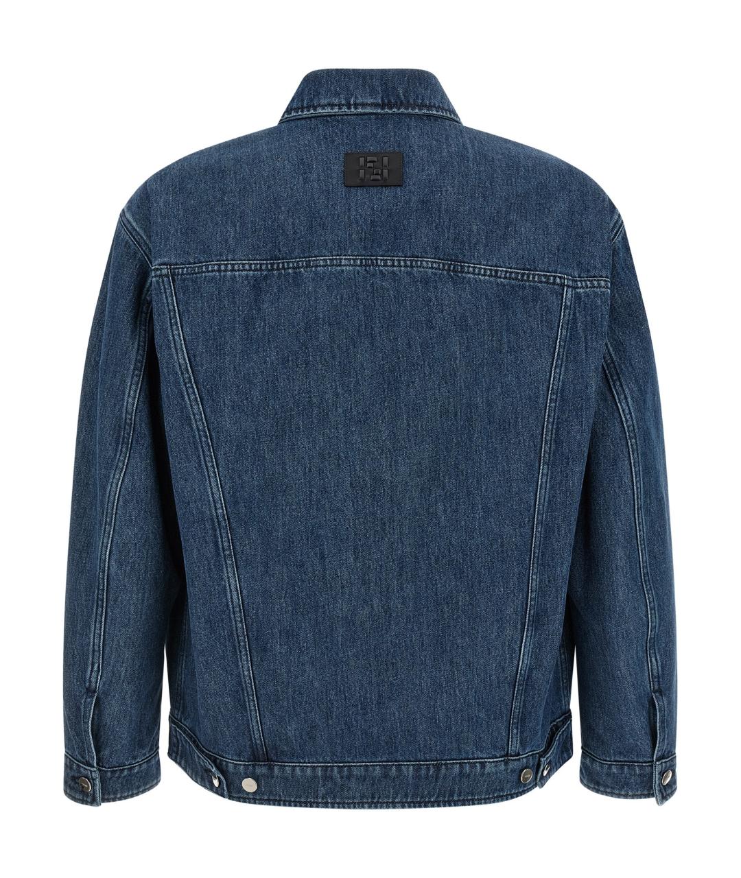 FENDI Синяя хлопковая куртка, фото 2