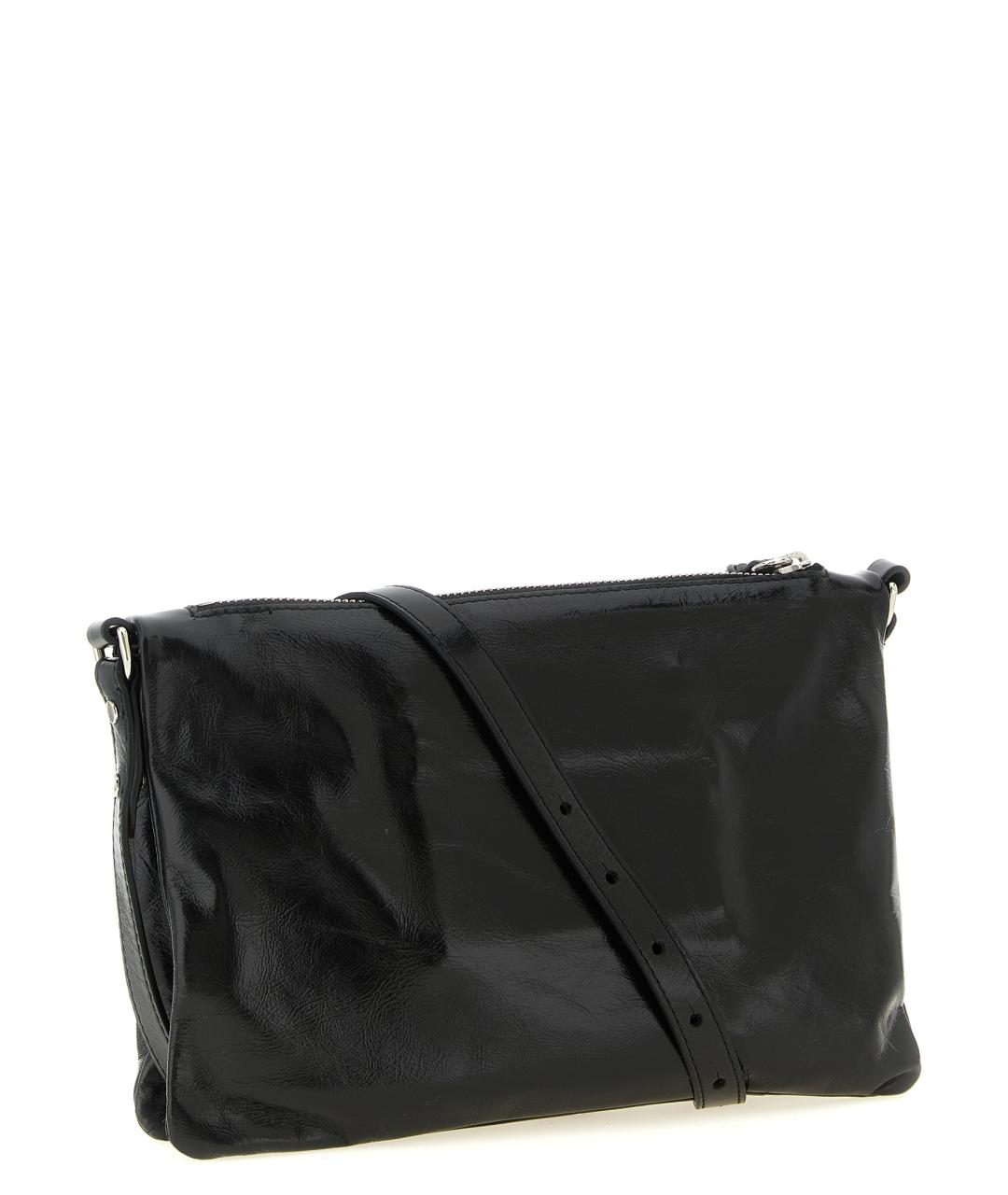 ISABEL MARANT Черная кожаная сумка через плечо, фото 2
