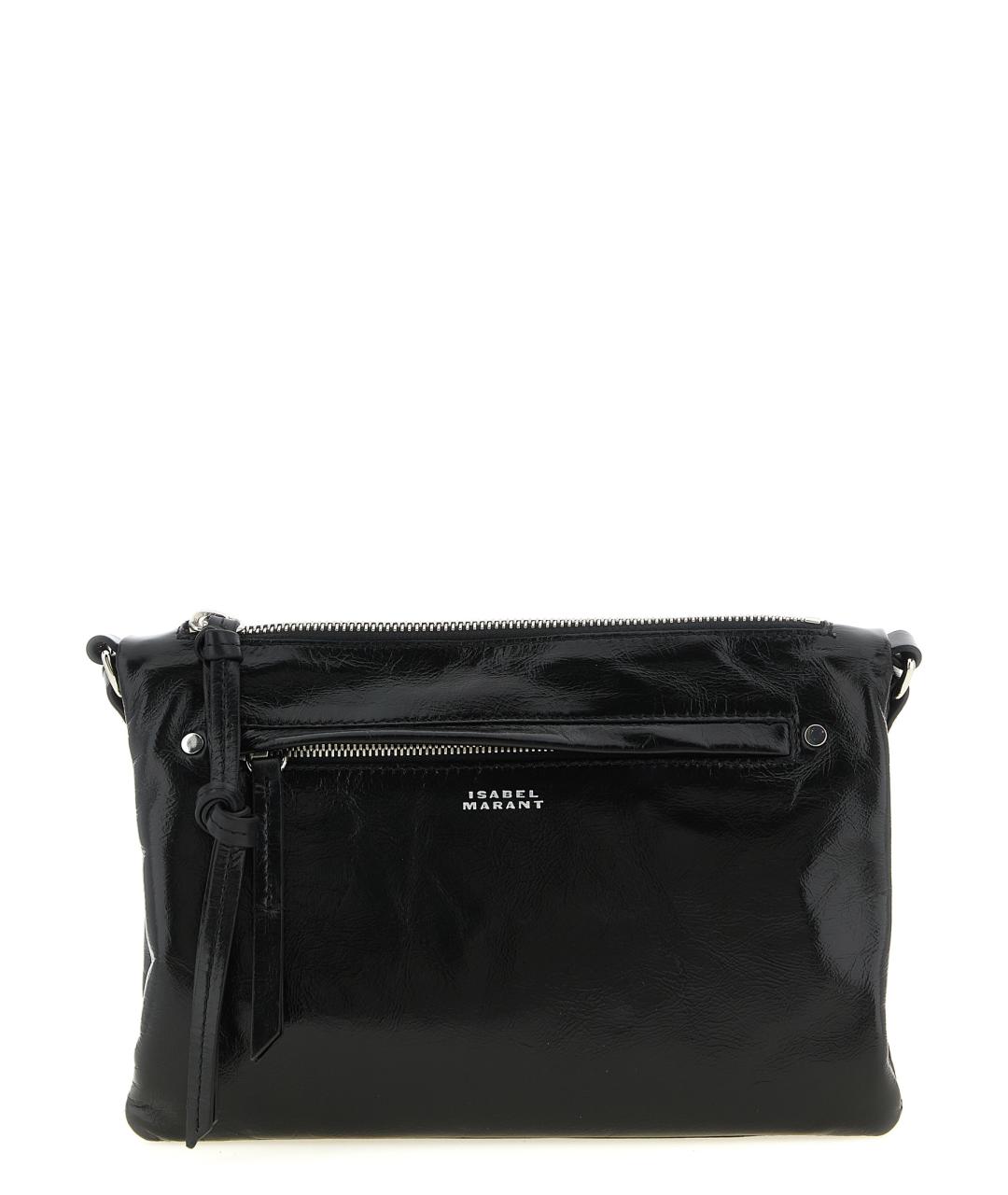 ISABEL MARANT Черная кожаная сумка через плечо, фото 1