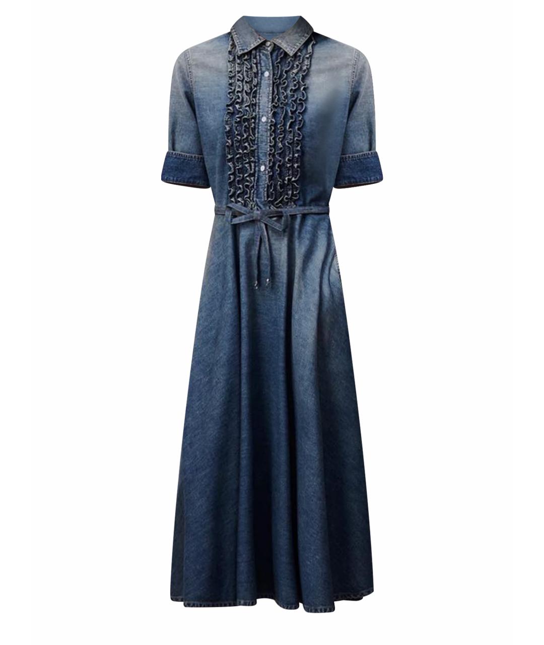 CHRISTIAN DIOR Синее деним платье, фото 1