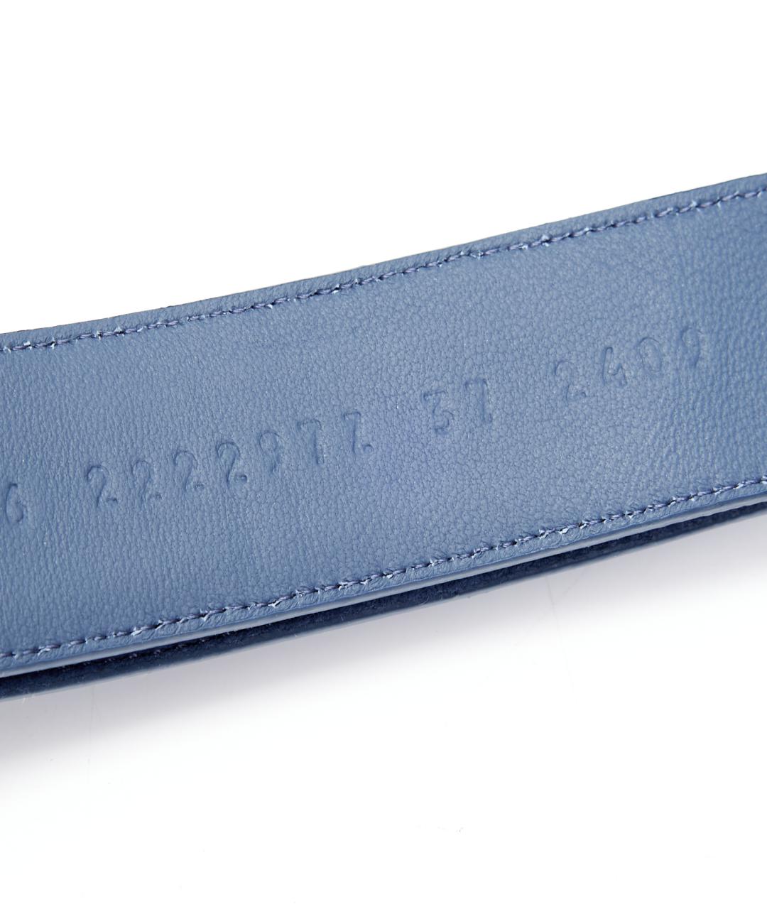 HERMES Синие замшевые шлепанцы, фото 8