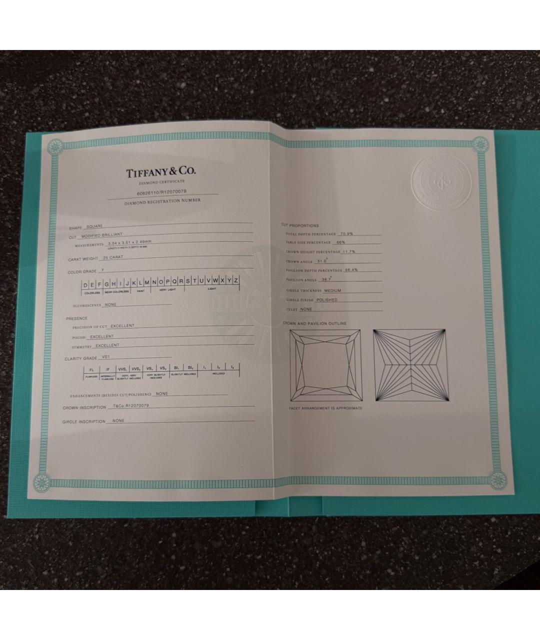 TIFFANY&CO Серебряное кольцо из белого золота, фото 4