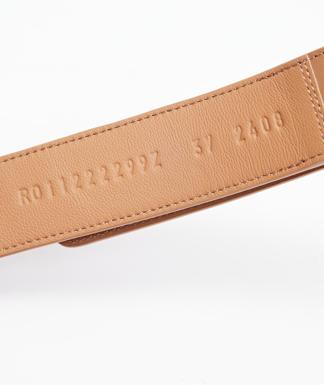 HERMES Коричневые кожаные шлепанцы, фото 6