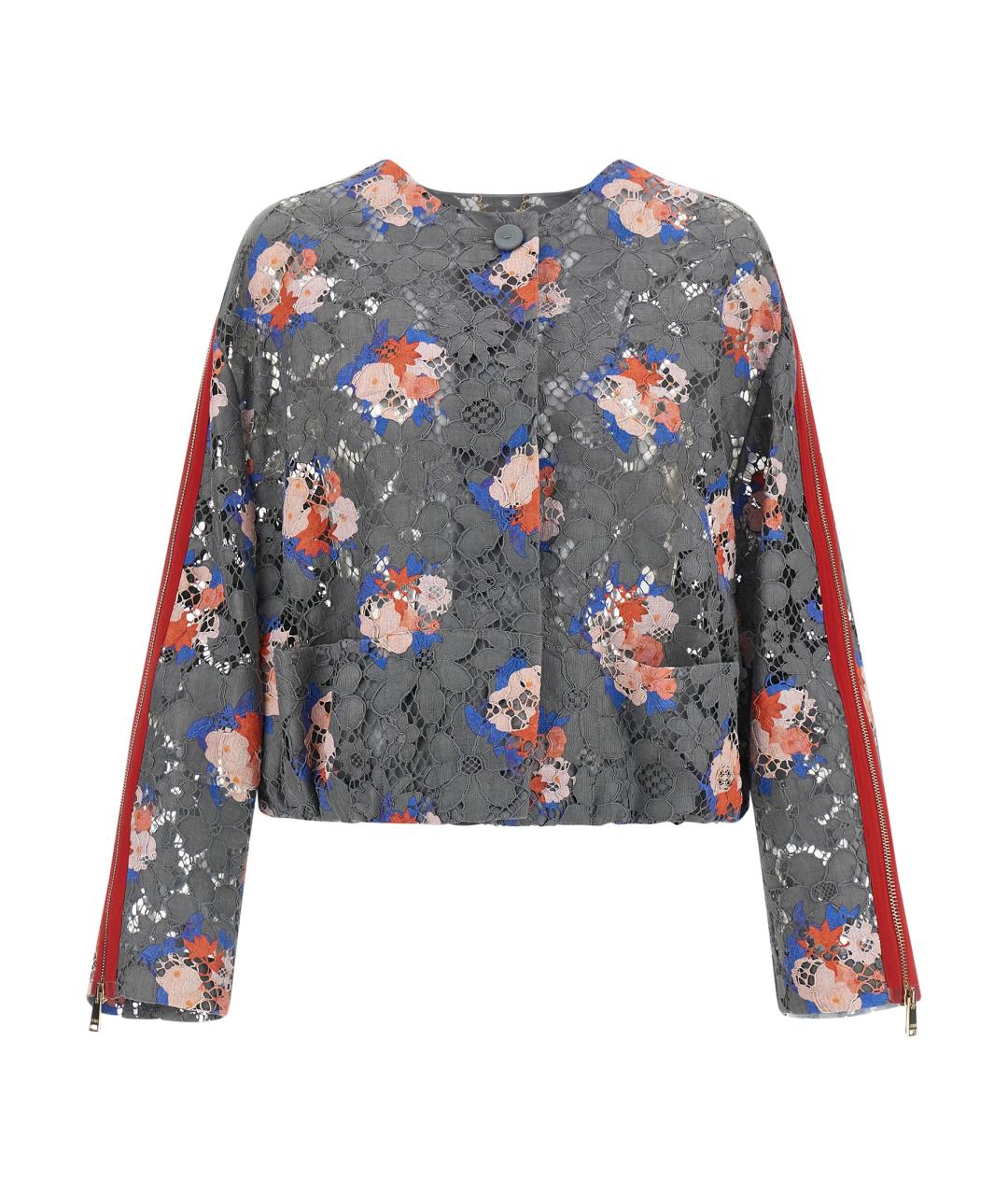 FENDI Серый хлопковый жакет/пиджак, фото 1