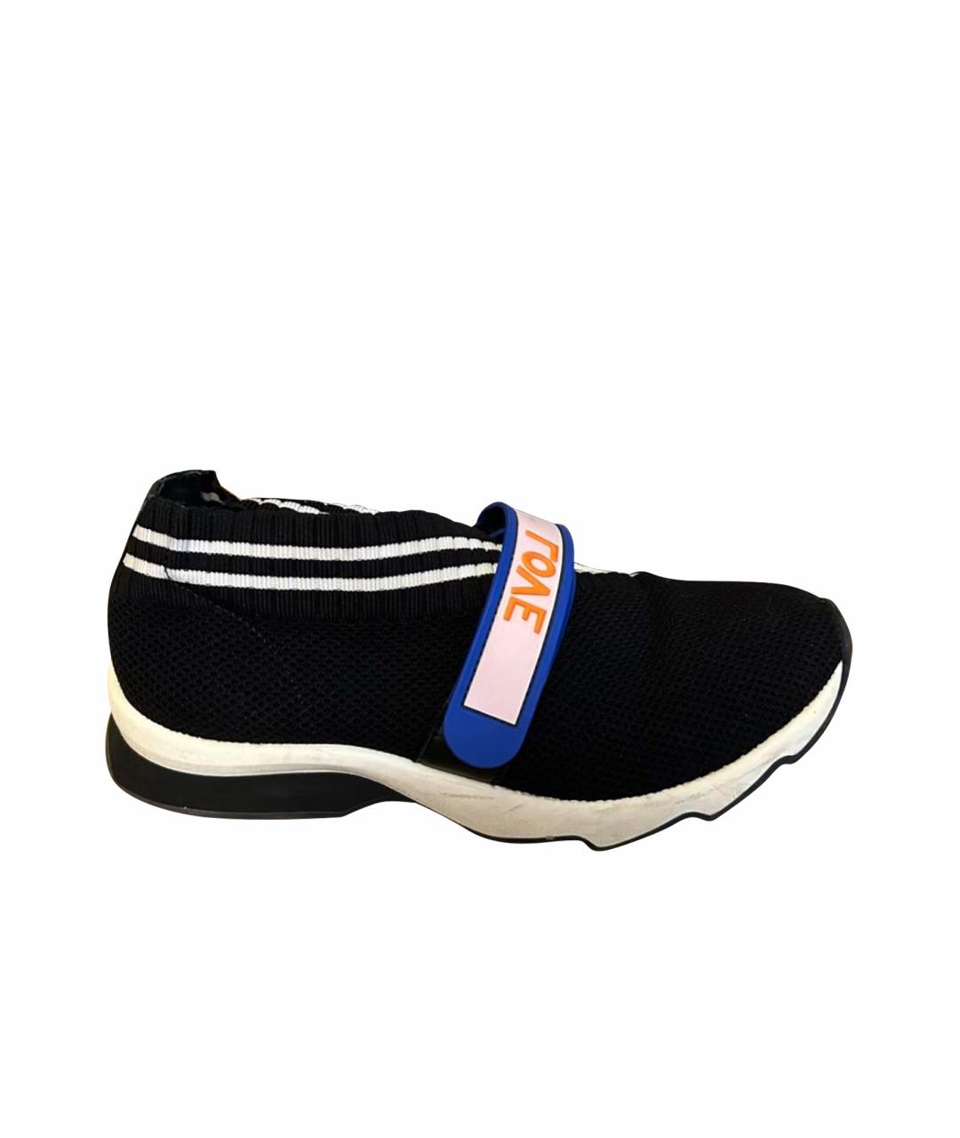 FENDI Черные кроссовки, фото 1