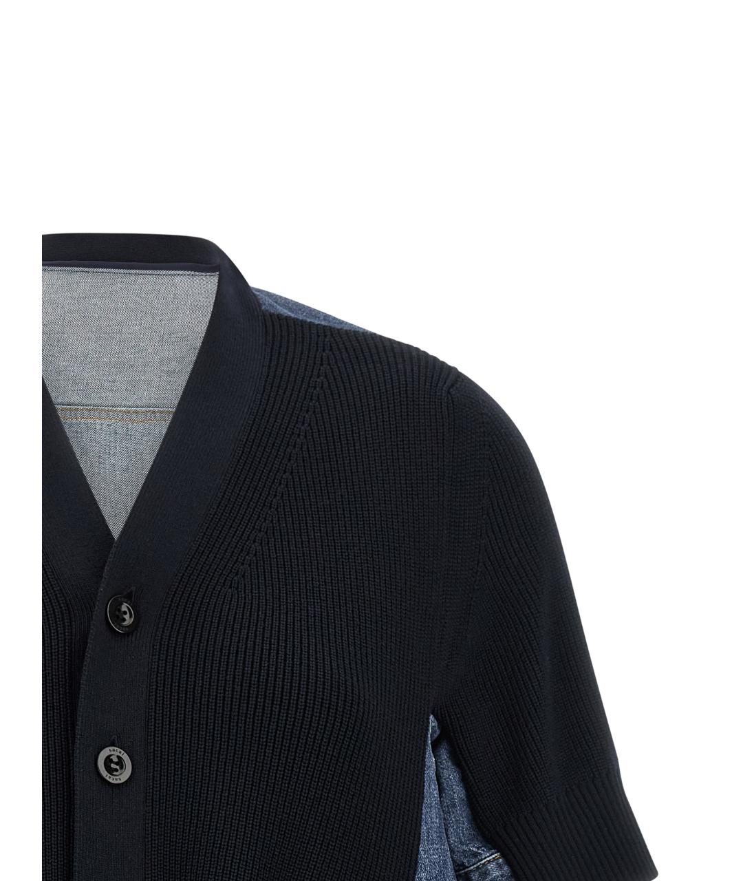 SACAI Синий хлопковый кардиган, фото 3