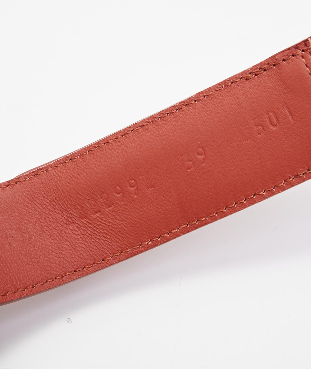 HERMES Красные кожаные шлепанцы, фото 5