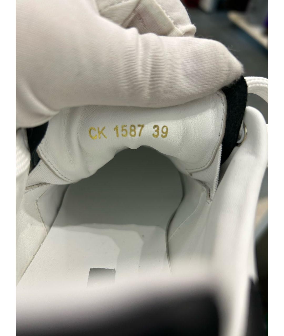 DOLCE&GABBANA Белые кожаные кроссовки, фото 8