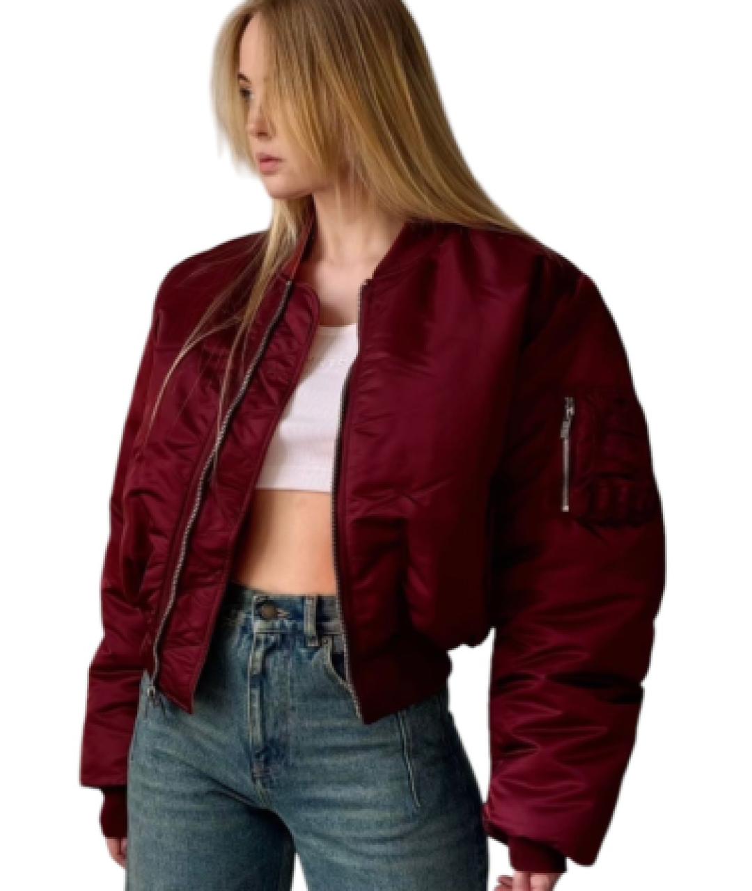 VTMNTS Бордовая полиэстеровая куртка, фото 3