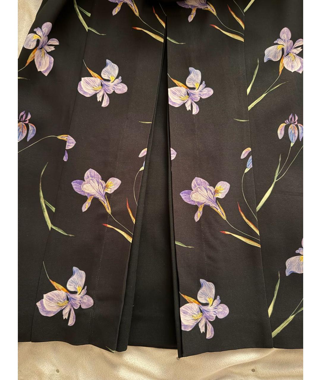 ULYANA SERGEENKO Черное вискозное повседневное платье, фото 4