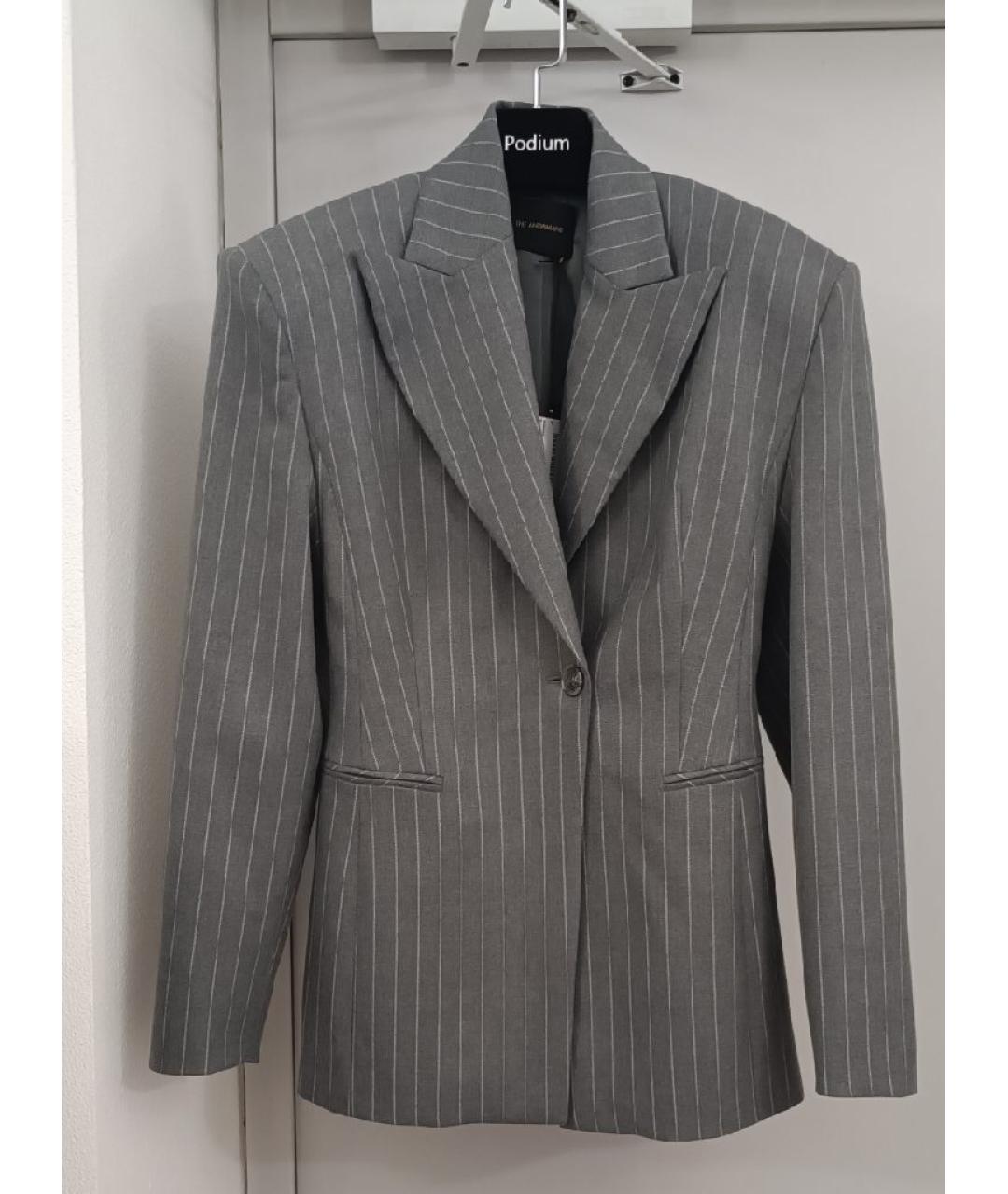 THE ANDAMANE Серый полиэстеровый костюм с брюками, фото 10