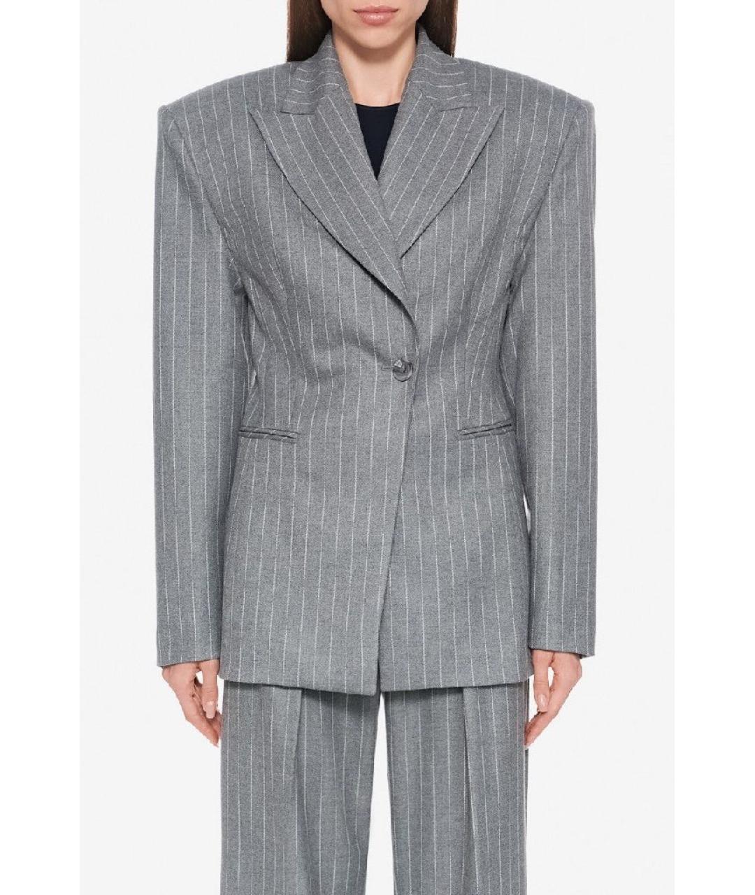 THE ANDAMANE Серый полиэстеровый костюм с брюками, фото 8