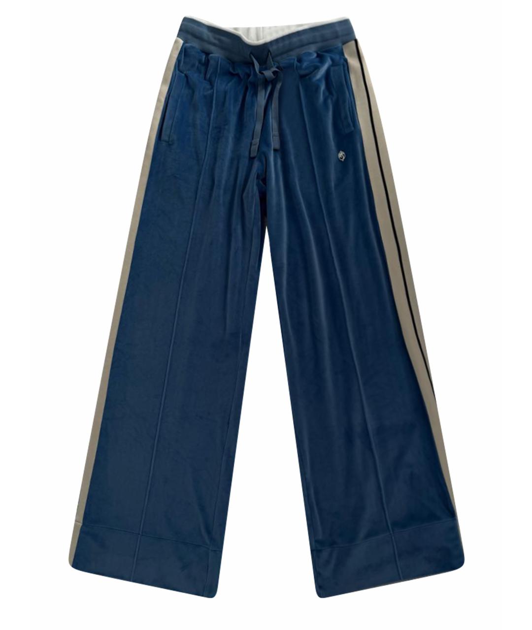 PALM ANGELS Голубые полиэстеровые спортивные брюки и шорты, фото 1